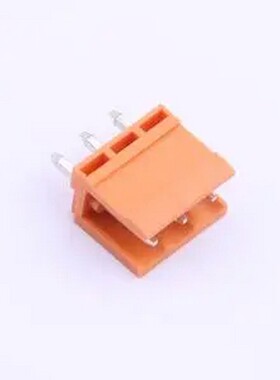 JL396V-39603O01 橙色 1x3P 3.96mm 排数:1 每排P数:3 插件,P=3.9