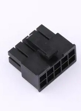 C420E12-B10P12 2x5P MX4.2 公头胶壳 黑色 线对板/线对线连接器