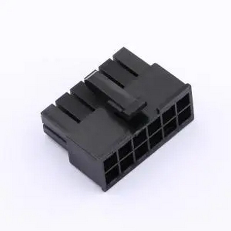 W42012K-12PB123 2x6P 4.25mm P=4.25mm 胶壳(线对板/线对线)