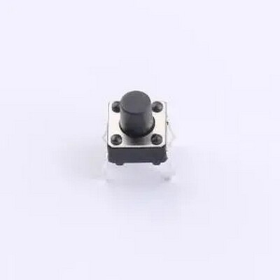 TSA06131-070B872BA 6*6*7直插轻触开关250gf 插件-4P,6.1x6.1mm