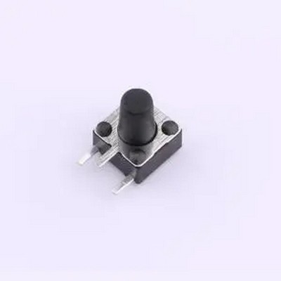 TS-1095C-A10B2-D2 6*6*8.5mm卧插边三脚轻触开关180gf 弯插-3P,6