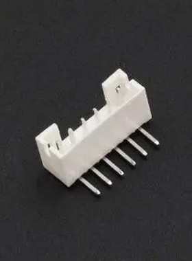 XD-PH-6AW 白色 1x6P 间距:2mm 弯插 系列:PH 弯插,P=2mm 线对板
