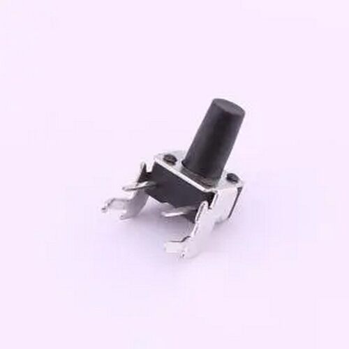 TS-1093A-A13B2-D2 轻触开关6*6*10插件H带支架按键四脚侧按180gf