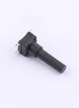 TSX06352-180D334DA-R0200 6*6*18编带防水轻触开关180gf黑护套 S