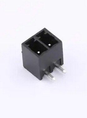 BX-DGRC-3.81-2P-B 3.81mm 1x2P 排数:1 每排P数:2 闭口弯针座 黑