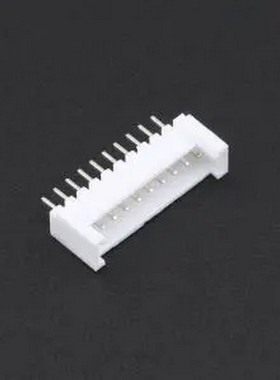 HC-HY2.0-10A-TW 1x10P 间距:2mm 直插 系列:HY 白色带扣 插件铜