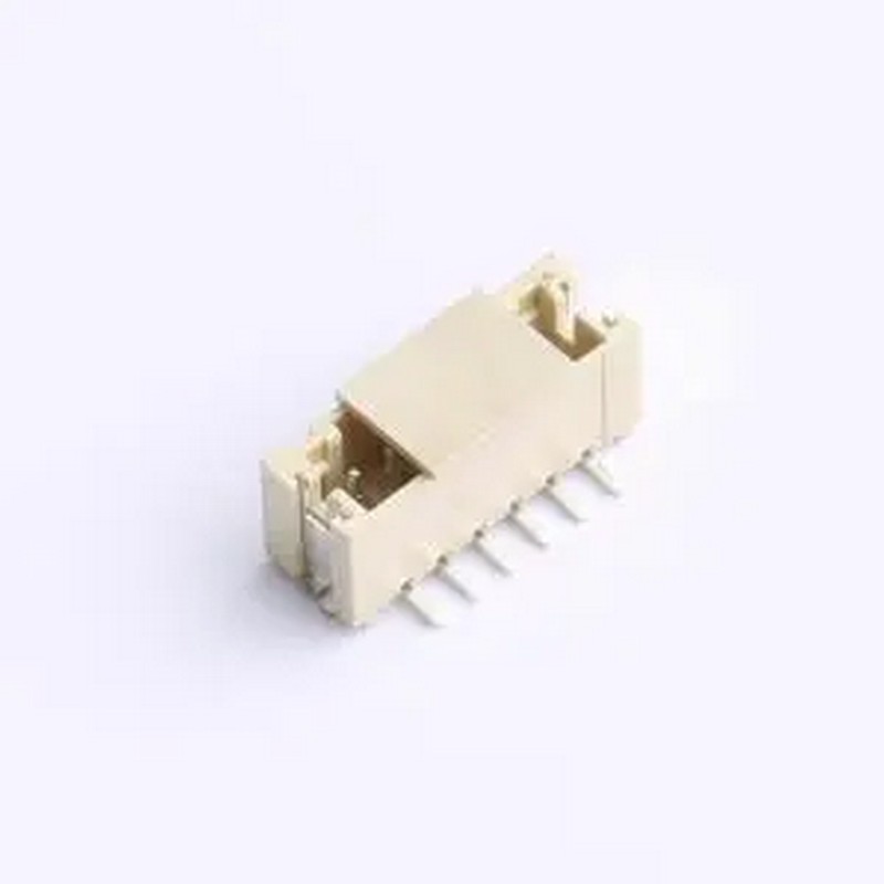 HX PH2.0-6PLT 1x6P 间距:2mm 立贴 系列:PH SMD,P=2mm 线对板针