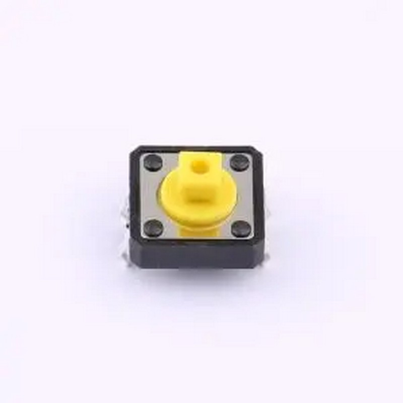 TS-1094T-B3D2-T-Y 12x12x7.3mm方头 直插 轻触开关250gf 插件-4P
