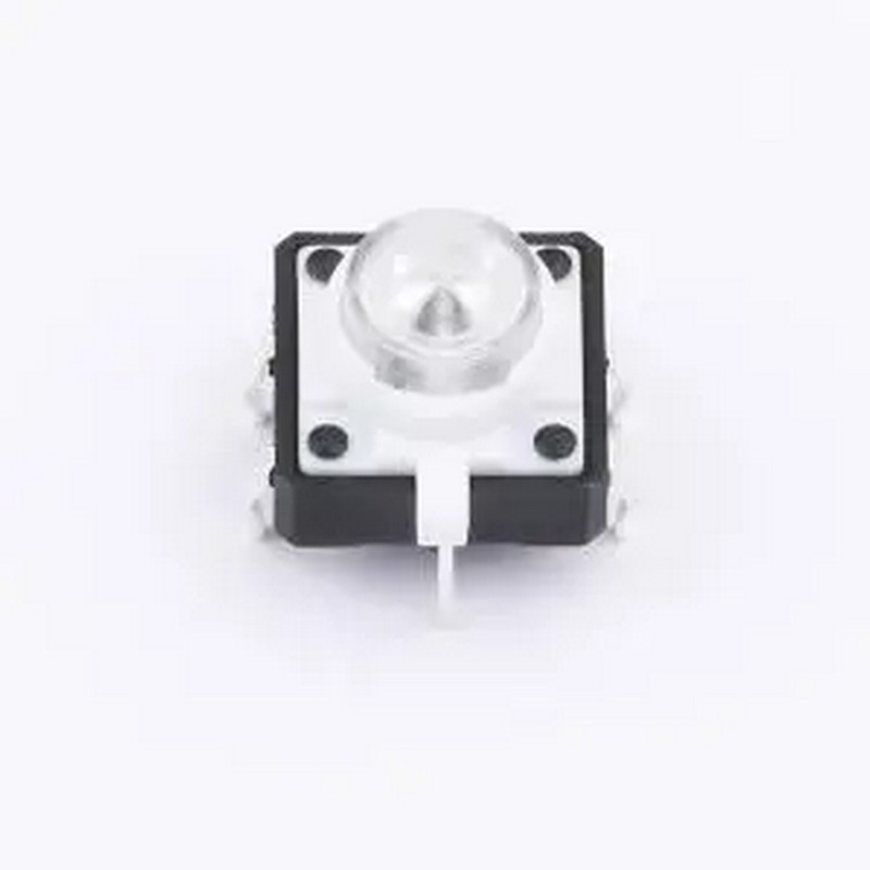 TSL12122-080B512CN-1D01 12*12*8蓝灯轻触开关 插件-6P,11.7x11.