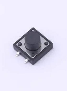 K-KW02N01P-1201 轻触开关 12x12x8mm SMD 无定位 黑色 环保ROHS
