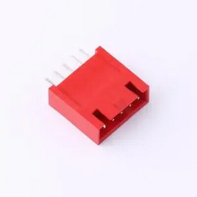 SMH-5Ared SMH-5A红 插件,P=2.5mm 线对板针座