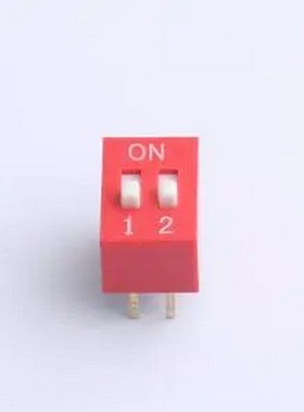 ZX-2.54BM-2PZC DSE 2.54直插平拨红色2位 间距2.54mm 平拨 凸起