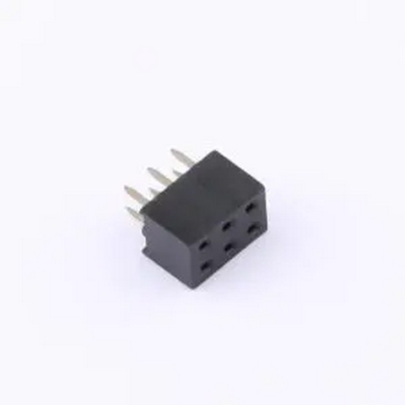DS1026-06-2x3S8BV 2x3P 间距:2mm 直插 插件,P=2mm 排母