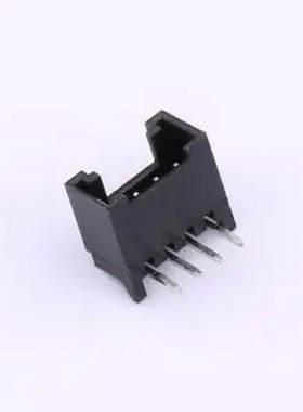 HC-HY-4AW-B-K-10 黑色 1x4P 间距:2mm 弯插 系列:HY 弯插,P=2mm