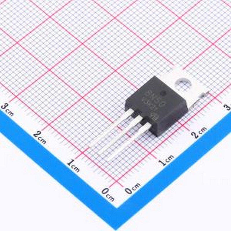 8N50 TO220-VB 场效应管(MOSFET) 1个N沟道 耐压:500V 电流:13A T