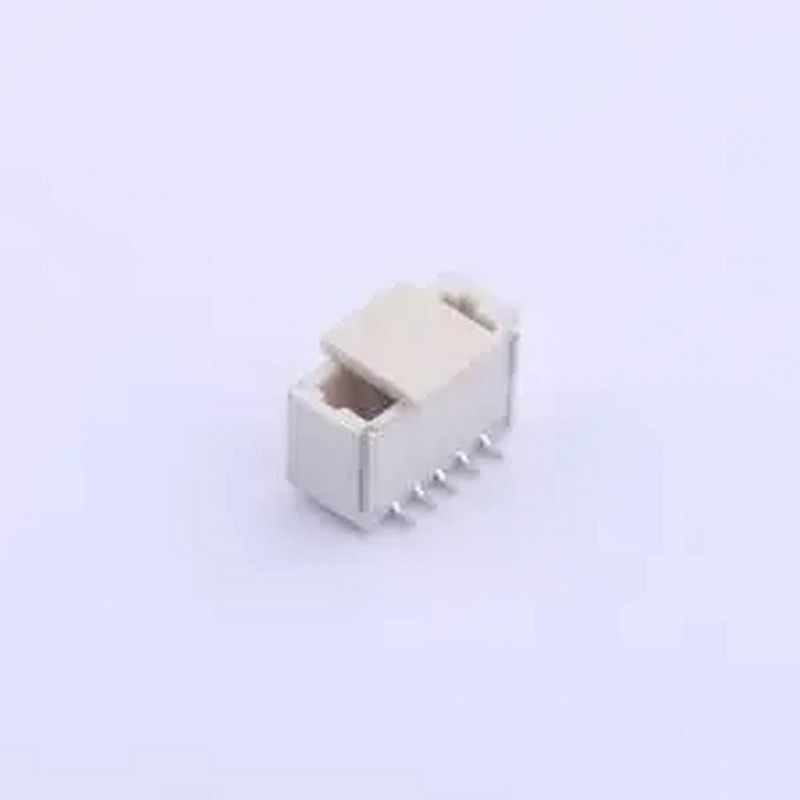 1.0-5PLT 1x5P 间距:1mm 立贴 系列:SH SMD,P=1mm 线对板针座