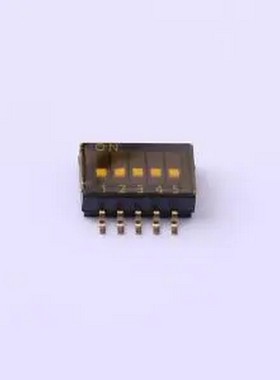 TP-05 拨码开关黑色05P-5PIN间距1.27mm贴片正拨平拨5位SMD SMD