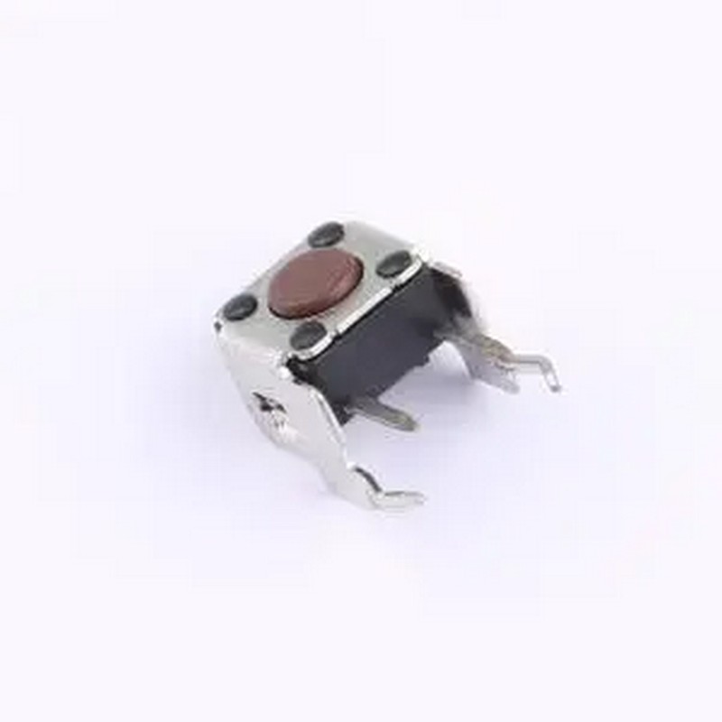 DTSA-61N-V 插件90度 行程0.25mm 160gf 弯插-4P,6.2x6.2mm 轻触