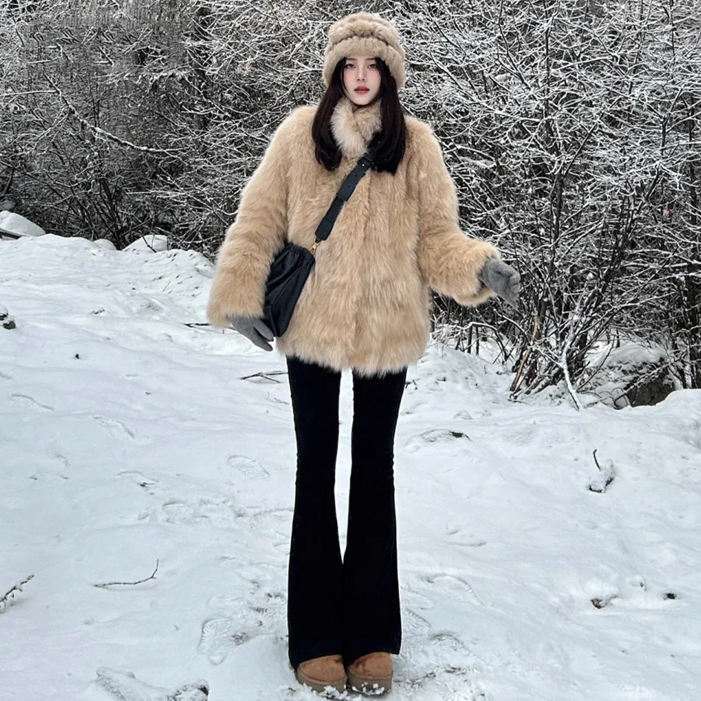 小个子免改裤长黑色加绒微喇叭裤子女2025新款冬加厚绒裤外穿大码,女装/女士精品,休闲裤,淘宝优惠券,粉丝福利购,淘宝优惠卷