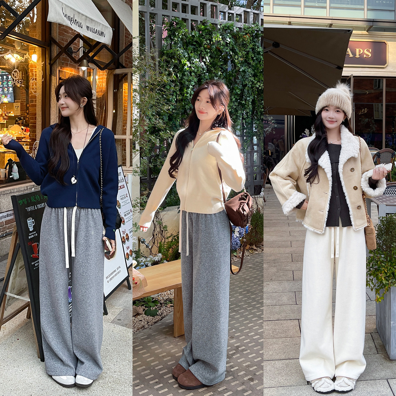 TAKIYAS SHOP 加绒连帽衫/休闲裤/外套,女装/女士精品,时尚套装,淘宝优惠券,粉丝福利购,淘宝优惠卷