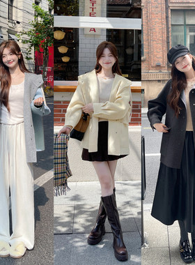 【所有女生的衣橱直播间】TAKIYAS SHOP 连帽双面呢大衣外套
