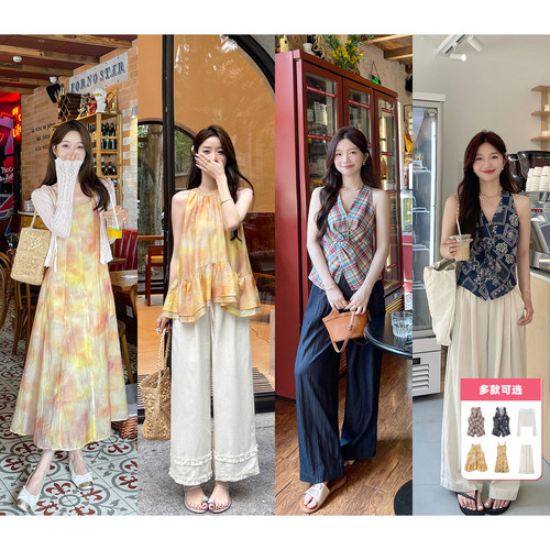 TAKIYAS SHOP 挂脖上衣/连衣裙/开衫/休闲裤