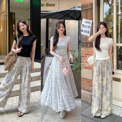 TAKIYAS SHOP 针织衫/格子半裙/休闲裤