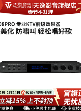 Winner/天逸AD-208PRO混响升降调DSP专业卡拉OK防啸叫前级效果器