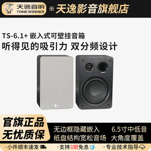 天逸纤薄壁挂嵌入式音箱