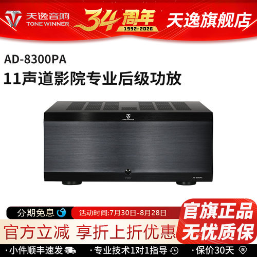 天逸AD-8300PA11声道AV后级功放