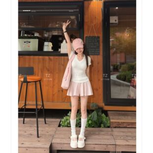 【婷子定制】150小个子改版夏款裙裤一体大摆低腰显腿长短裙E380