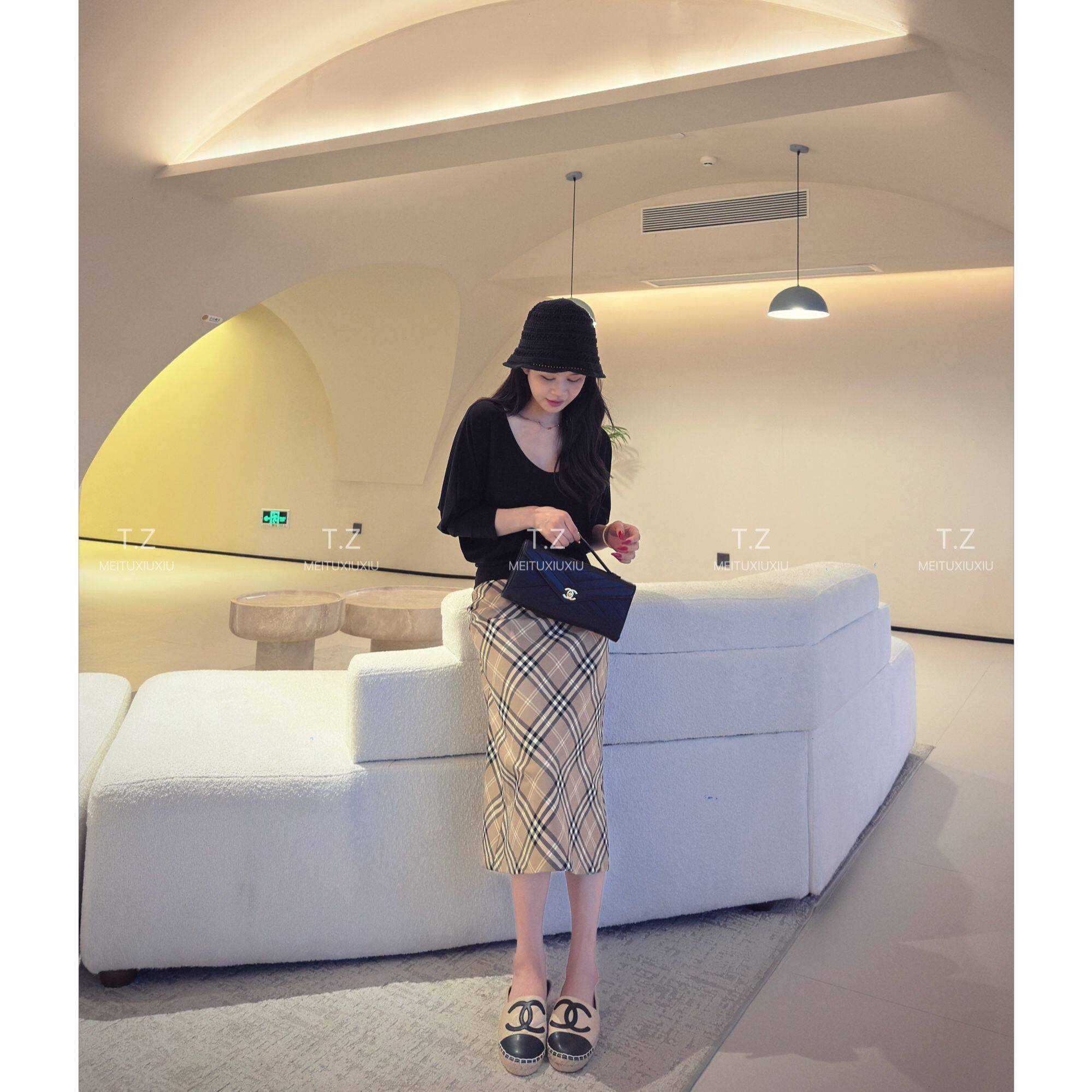 【婷子定制】~150小个子改版夏款遮胯直筒经济上行美格半身裙E88