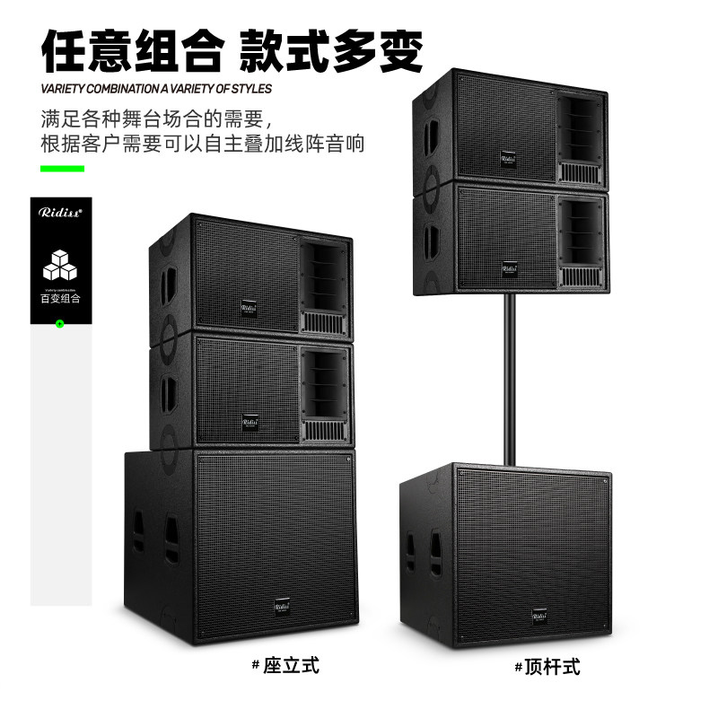 单双10寸线阵音箱中小型多功能厅演出婚庆户外远程舞台音响套装