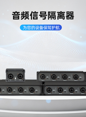 Ridiss 音频信号隔离器消除电流声抗干扰专业静噪滤波器过滤杂音