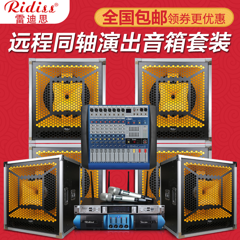 Ridiss DK18 单15寸 18寸远程同轴音箱套装 婚庆舞台户外广场演出