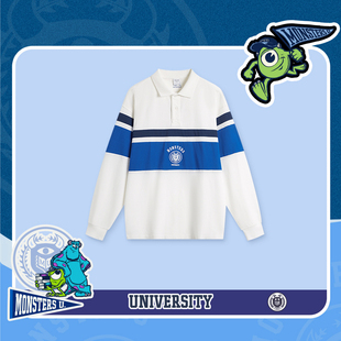 APLU145 POLO衫 李宁2025秋季 X怪兽大学联名系列男子宽松长袖