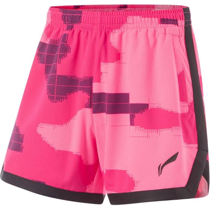 LiNing李宁 篮球系列 拼色中腰舒适透气直筒篮球裤 男款 AAPU095