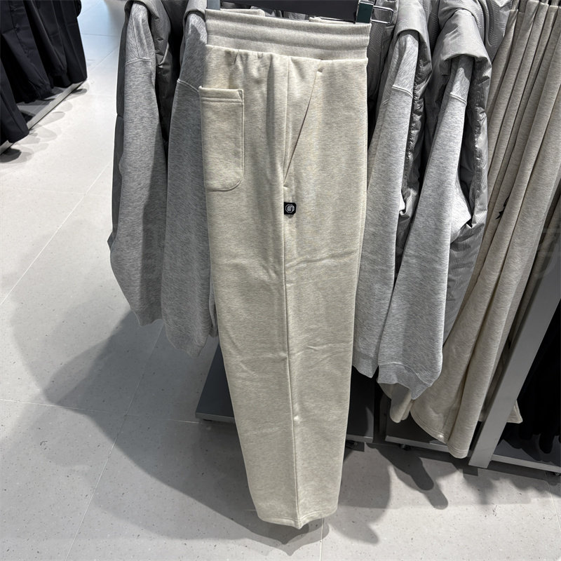 李宁男子休闲裤2024冬季新反伍系列宽松加绒保暖运动卫裤AKLUB35