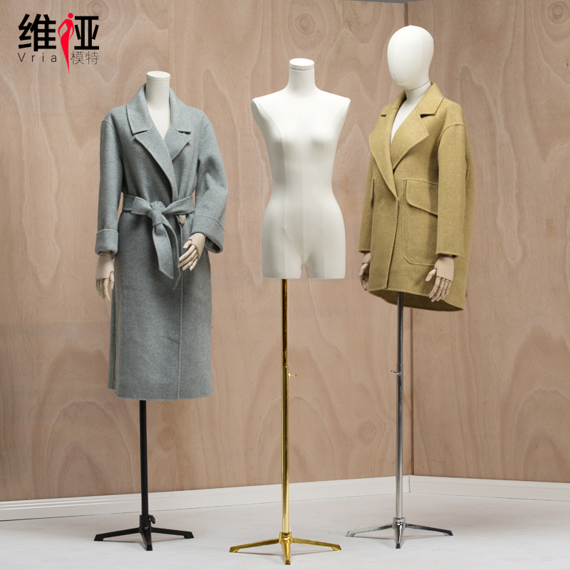 女模特道具女装衣服装店半身高档韩版带头橱窗假人台体婚纱模特架