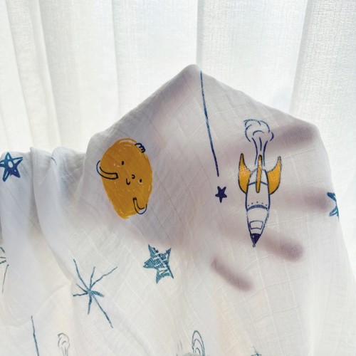 婴儿单层纱布包单夏季薄款盖巾