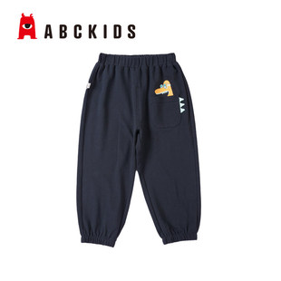 abckids童装2023夏季新品男小童宽松薄款防蚊运动裤潮F322213014