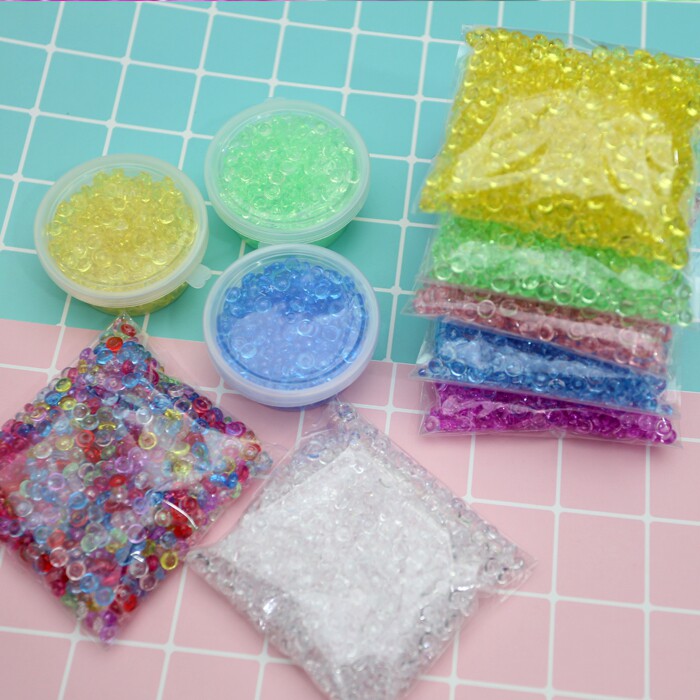 水晶泥原材料扁珠 自制diy水晶泥冰山泥制作材料配件米粒泥