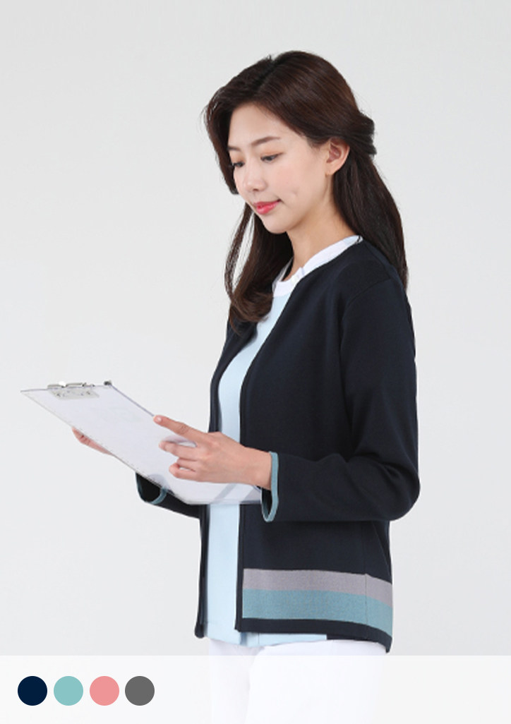 韩国优医服进口针织衫开衫毛衫CAD800口腔整形医院医生护士导诊服