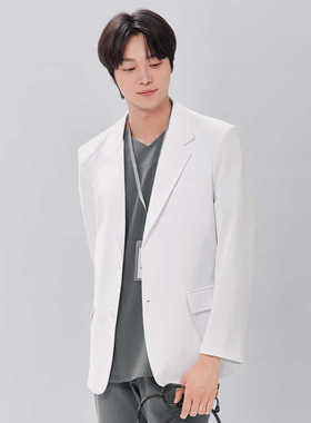 GOOD.U韩国优医服进口DJ99西装短款白大褂口腔整形医院医生院长服