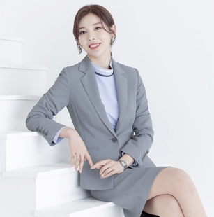 韩国进口GOOD.U职业服装口腔医院前台服导诊服女士正装套装工作服