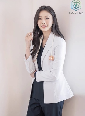 韩国优医服GOOD.U进口DJ105口腔整形医院医生西装款工作服装正装