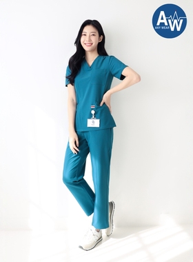 GOOD.U韩国优医服ST307进口手术服洗手衣刷手服医生护士服女口腔