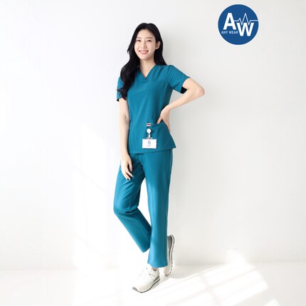 GOOD.U韩国优医服ST307进口手术服洗手衣刷手服医生护士服女口腔