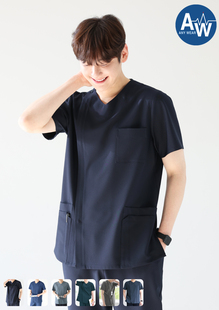 韩国进口ST284手术服套装 男 洗手衣口腔美容整形医院医生服拉链款