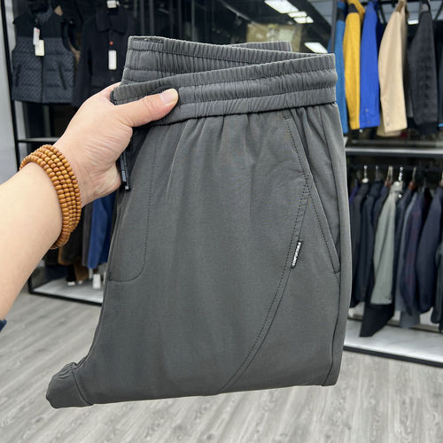 大厂ODM余单直筒简约春款新品系带抽绳休闲裤直筒简约运动长裤子